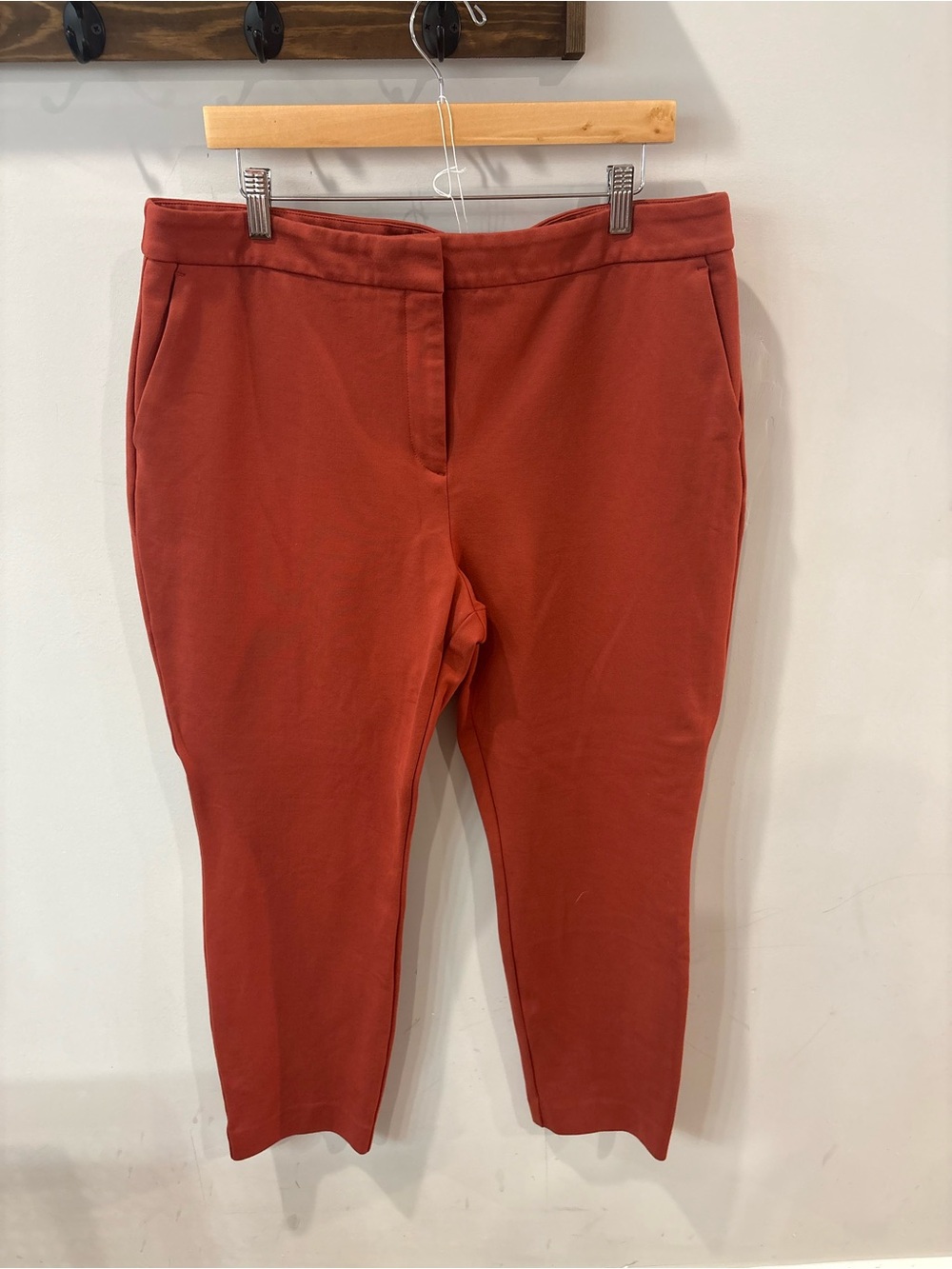 Boden Rust Orange High-Waist Trousers